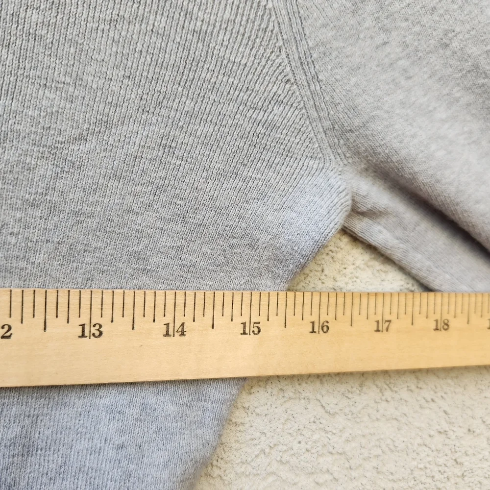 ADRIANO GOLDSHMEID Women's Sweater Medium Gray Wool Blend Pullover Quiet Luxury - Picture 11 of 12